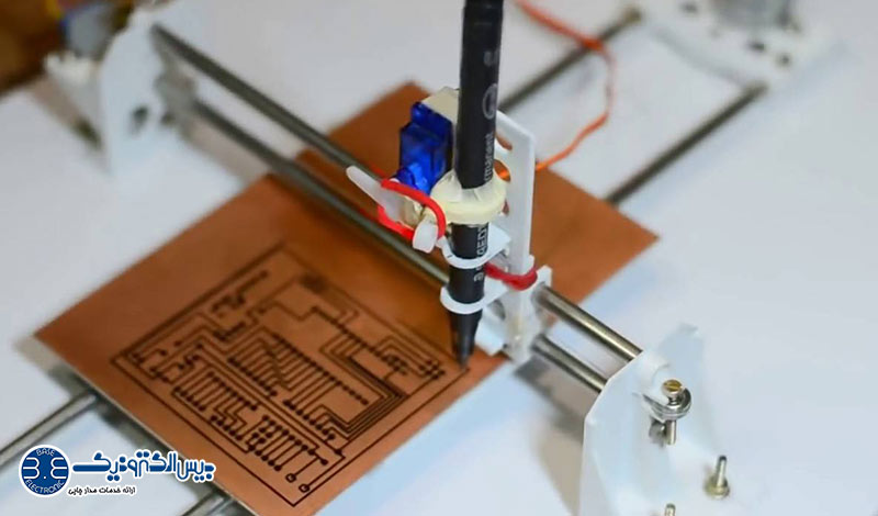 ساخت مدار چاپی با ماژیک ضد اسید